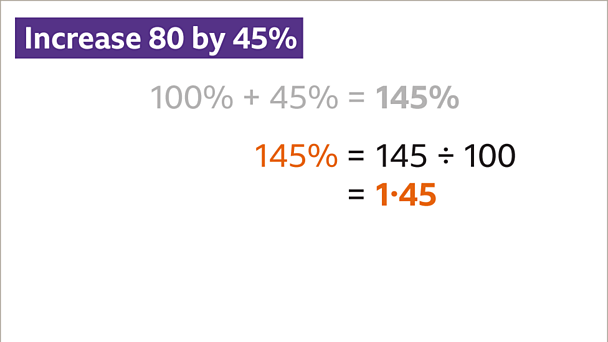 How to increase an amount by a percentage - BBC Bitesize