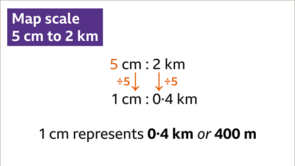 Map scales and ratio - KS3 Maths - BBC Bitesize - BBC Bitesize