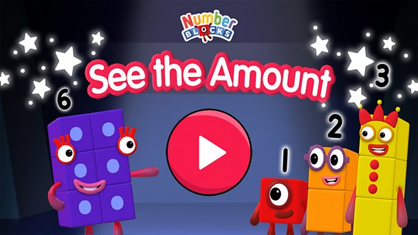 Numberblocks: See the Amount - Maths EYFS - Subitising game for ...