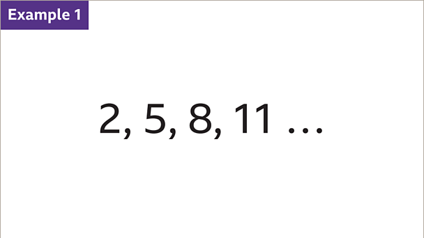 How to find number patterns in arithmetic sequences - KS3 Maths - BBC ...