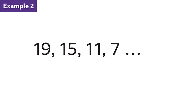 How to find number patterns in arithmetic sequences - KS3 Maths - BBC ...