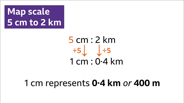 Map scales and ratio - KS3 Maths - BBC Bitesize - BBC Bitesize