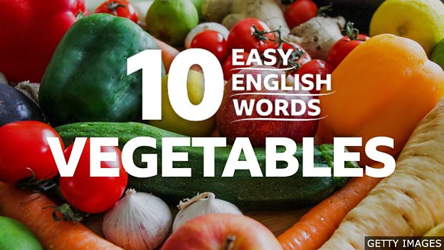 Vegetables - English Vocabulary List and Chart with Photos