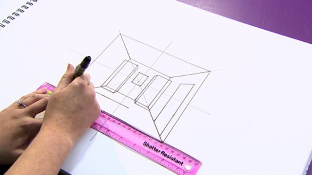 BBC Two  I Want to Design Drawing a 3D room plan and a floor plan from  above