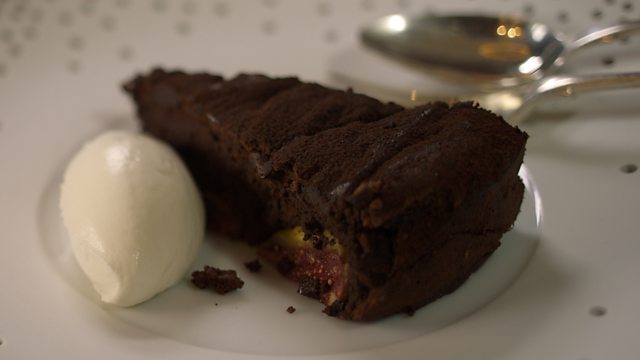 Chocolate and fig mousse cake recipe BBC Food