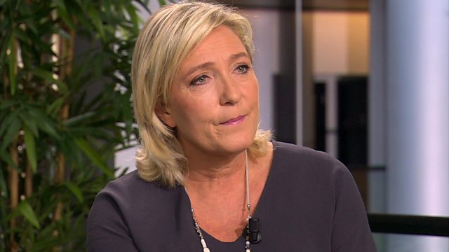 Marine Le Pen, President of the National Front Party, France