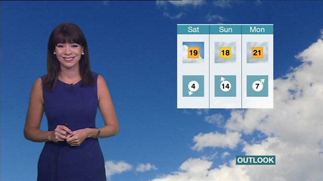 BBC One - Look East, Lunchtime News, 01/09/2017, Weather: Morning forecast