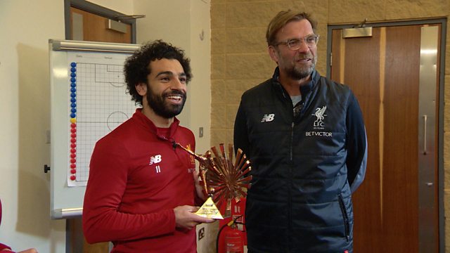 Image result for Liverpool's Mohamed Salah wins 2017 BBC African Footballer of the Year