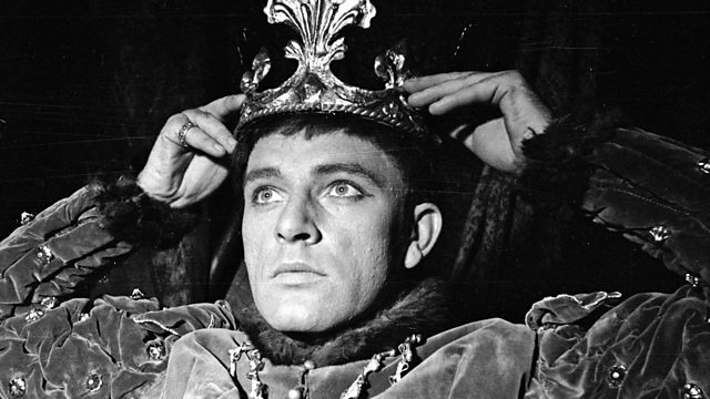 The image is of Richard Burton (1925 – 1984) as Henry V in the Shakespeare play of the same name, from 1951.
