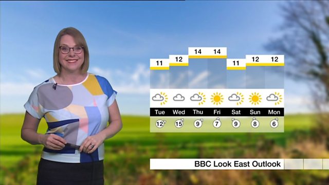 BBC One - Look East, Lunchtime News, 18/02/2019, Weather: Morning forecast