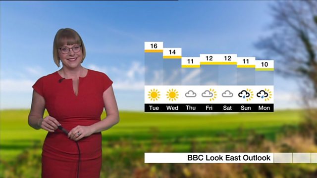 BBC One - Look East, Lunchtime News, 25/02/2019, Weather: Morning forecast