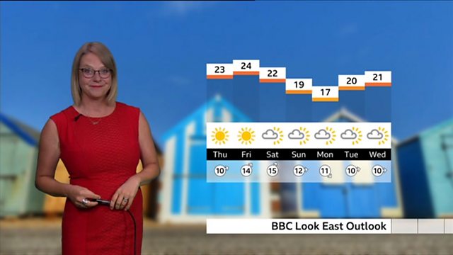 BBC One - Look East, Lunchtime News, 28/08/2019, Weather: Morning forecast