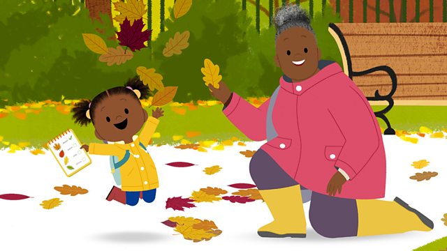 Cbeebies Jojo And Gran Gran Autumn Its Time For Autumn Leaves