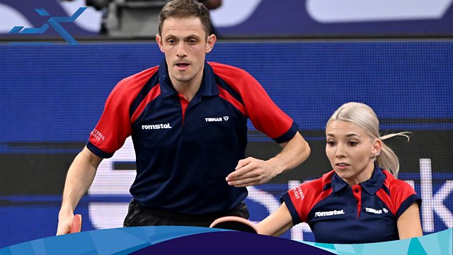justering side vil beslutte BBC Sport - European Championships, 2022 Table Tennis, Mixed Doubles Final