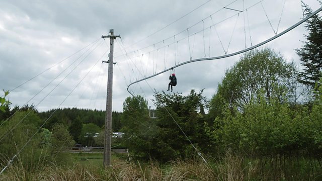 Thrills and spills on a zip coaster