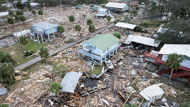 Drone video shows Hurricane Helene's path of destruction