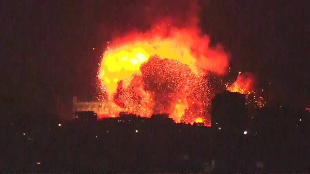 Watch: Moment huge explosion shakes Beirut