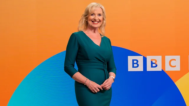 carol kirkwood blue dress A look back at Carol Kirkwood's career on BBC Breakfast