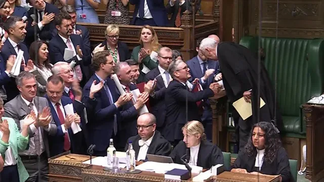 Watch: Starmer signs off final PMQs to standing ovation