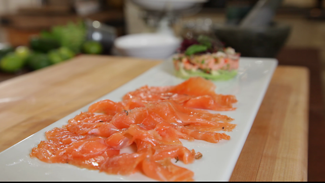 Salmon Gravlax With Gin Recipe c Food