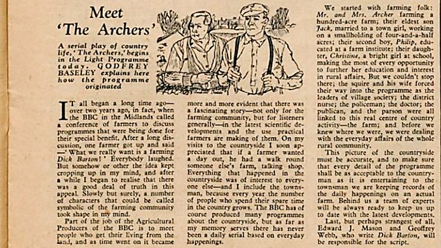 BBC Blogs - The Archers - The Archers at 65 - Behind The Scenes