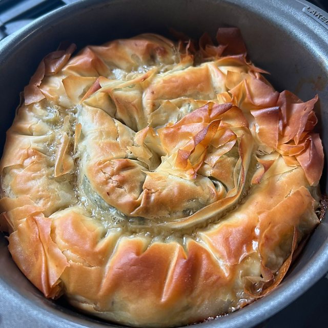 BBC One Morning Live Briony's Chickpea & Spinach Filo Pie