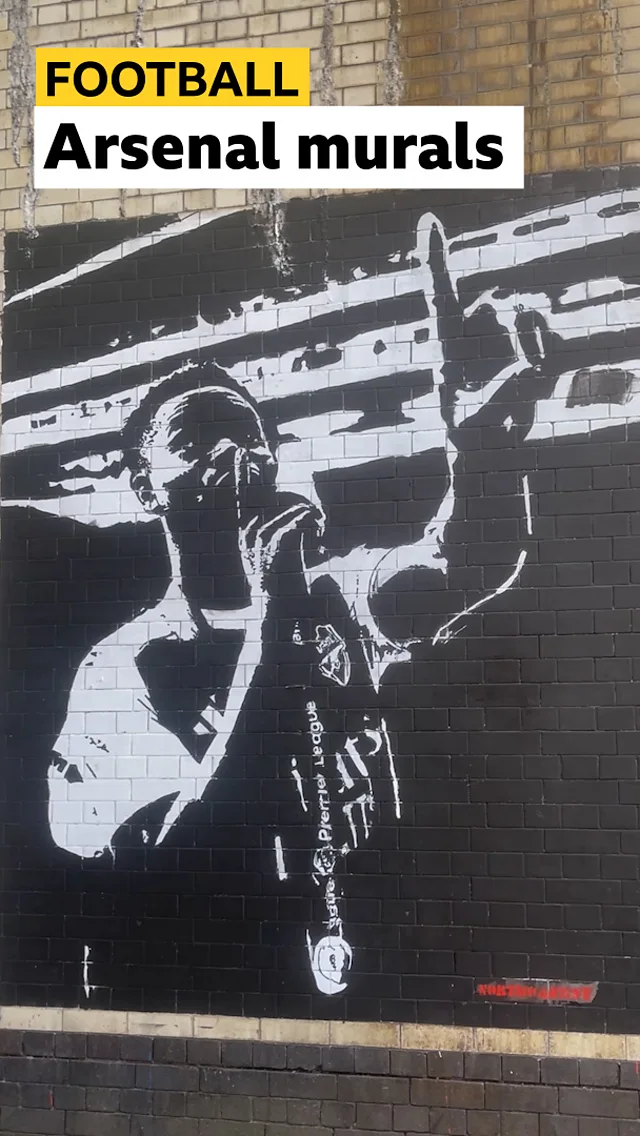 Meet Northbanksy - the artist behind Arsenal tunnel murals - BBC Sport