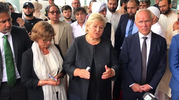 Norway Pm Erna Solberg On Mosque Shooting Bbc News