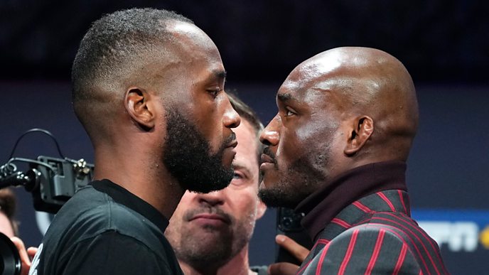 UFC 286: Leon Edwards and Kamaru Usman clash at media conference