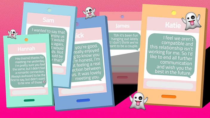 Five expert-approved break-up texts to send instead of ghosting - BBC Three