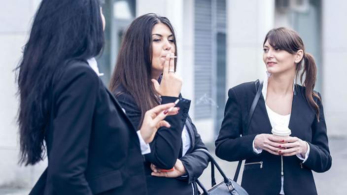 Women smoking