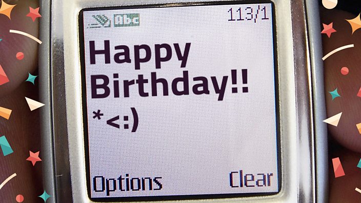 birthday text message