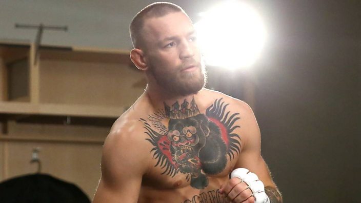 Conor McGregor clashes with referee during Charlie Ward fight at ...