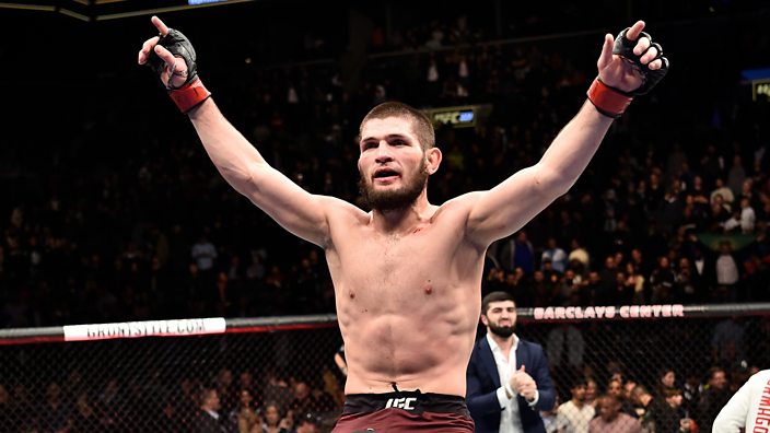 UFC Nurmagomedov crowned lightweight champion in Brooklyn - BBC Three