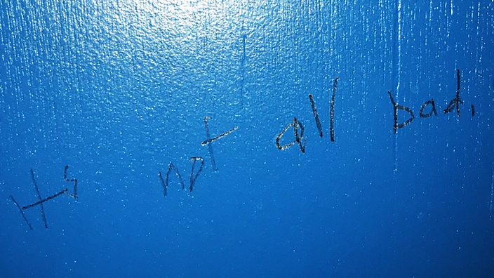 Graffiti in men's bathroom, Dalston, London