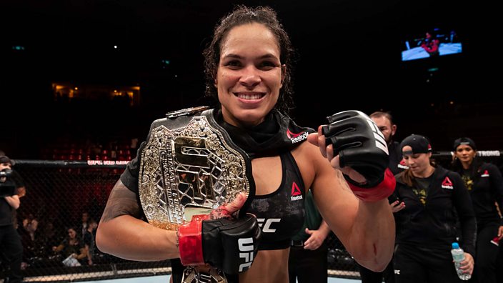 UFC 224: Amanda Nunes stops Raquel Pennington to defend title in Rio - BBC  Three