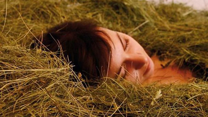 Hay bathing