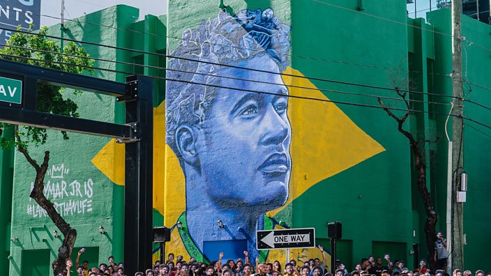 Neymar mural in Miami