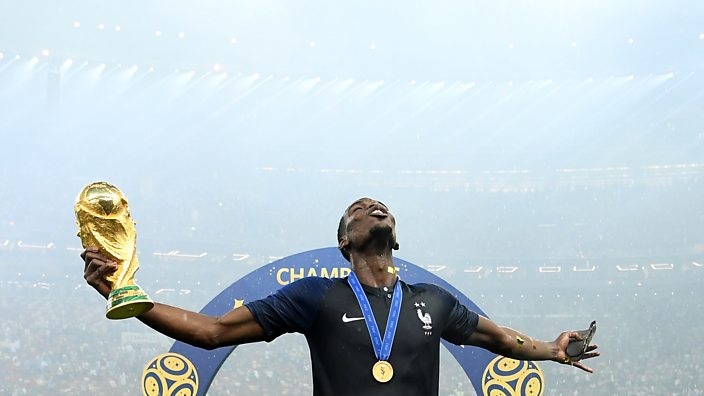 Paul Pogba wins the World Cup with France