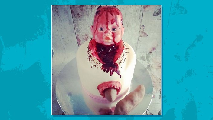 Is This The Grossest Baby Shower Cake Of All Time Bbc Three