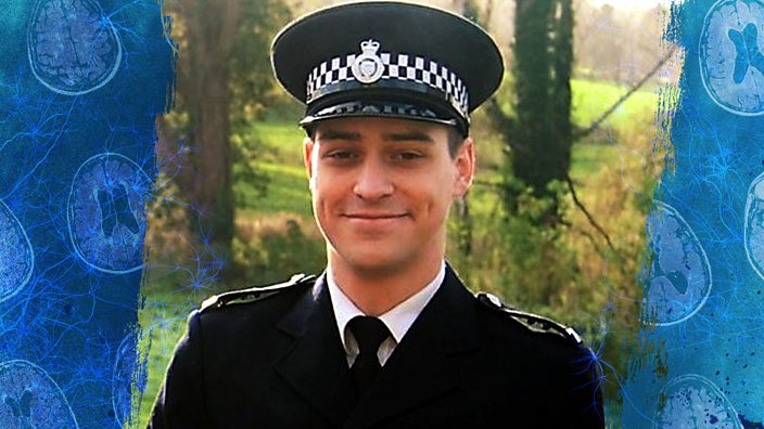 Andrew Knight in police uniform