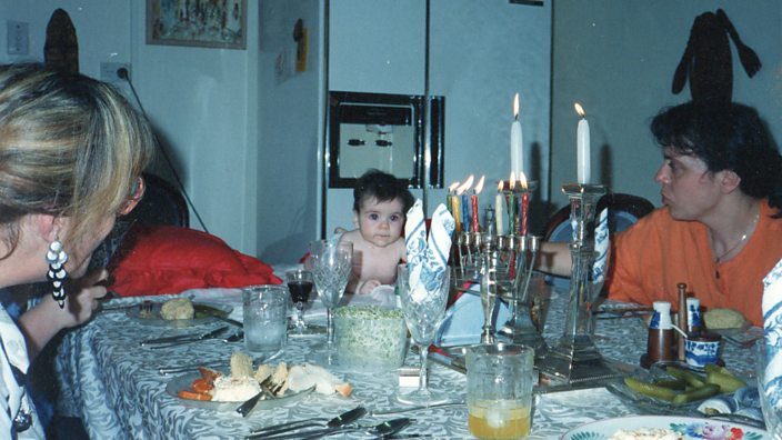 A family photo of Amie as a baby with family members Shirley and Ruth