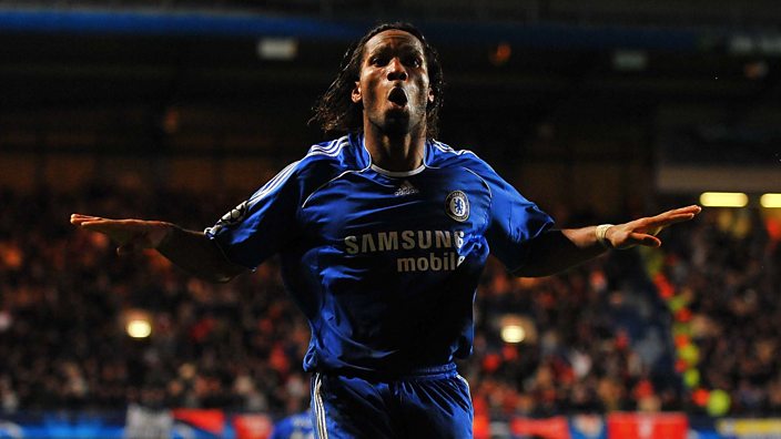 Didier Drogba's trademark celebration