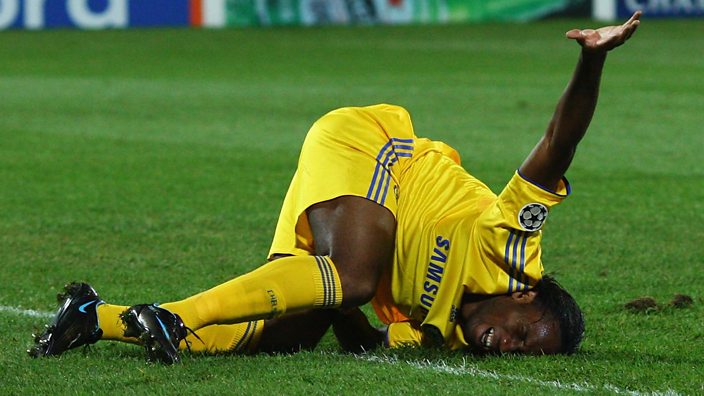 Didier Drogba in pain on the ground was a familiar sight