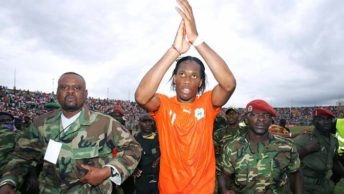 Drogba after the qualifier in Bouake