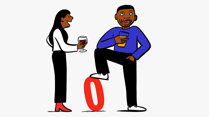 An illustration of a woman trying to strike up a conversation with someone who isn't interested