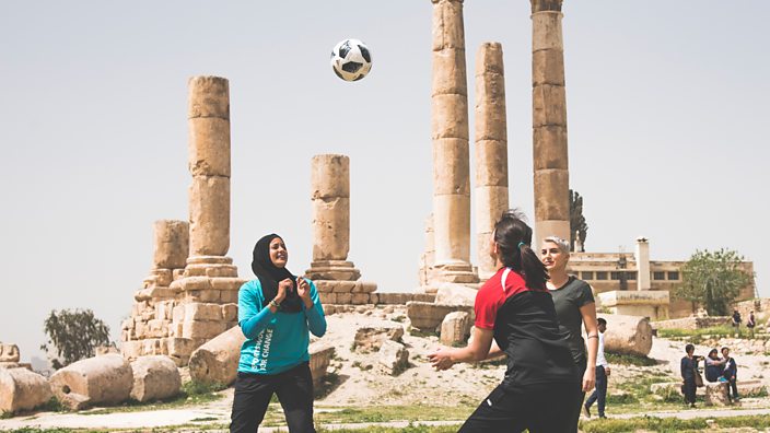 Women play in Jordan