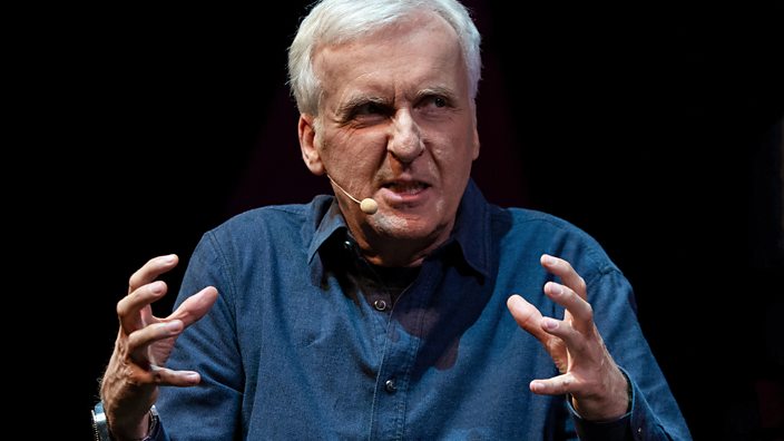 A photo of Titanic director James Cameron