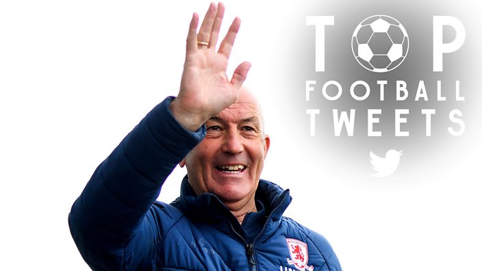 Tony Pulis waving at the crowd while manager of Middlesbrough