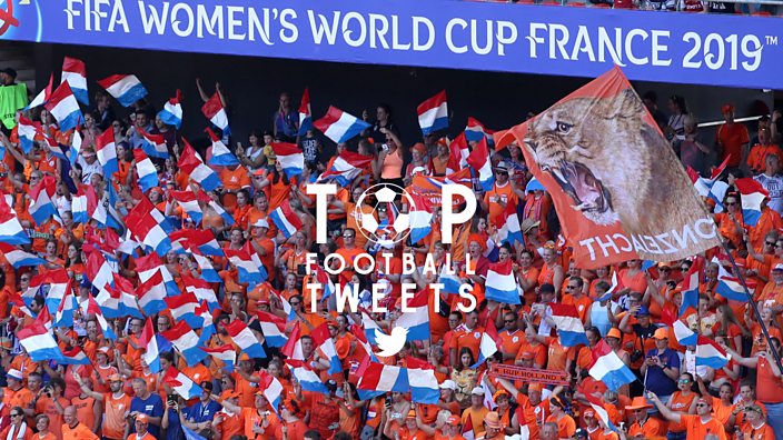 Netherlands Fans waving flags at the Women's World Cup